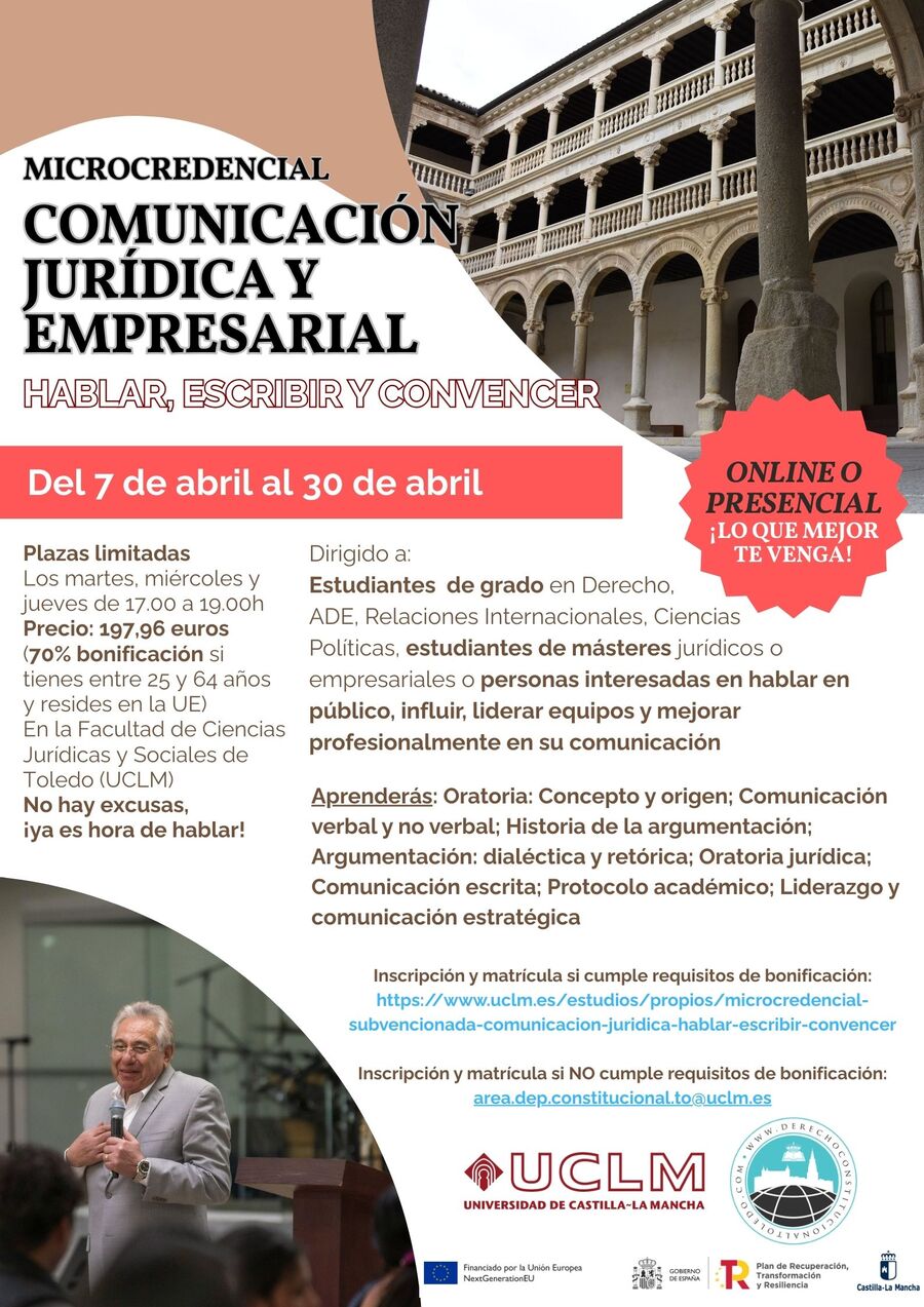 Máster de formación permanente en Derecho Electoral, Parlamentario y Técnica Legislativa